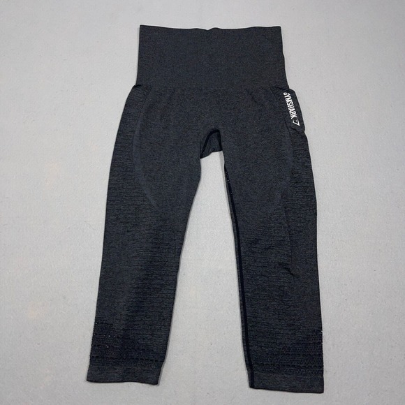 Gymshark Pants Womens Small Gray Leggings High‎ Rise Athletic Gym Ladies 25x18 - Picture 1 of 10
